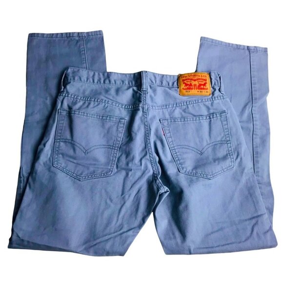 Levi's 513  Gray Slim Straight Jeans Men Size 30x32 - Picture 1 of 14
